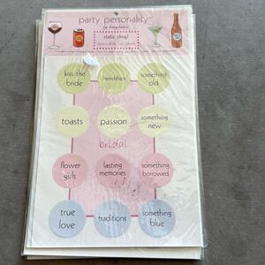 Static clean, removable, fun labels bridal
